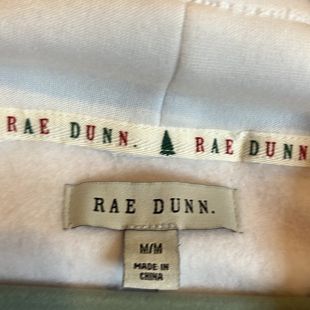 NWT RAE DUNN MERRY AND BRIGHT CHRISTMAS DRAWSTRING NECK SWEAT SHIRT MEDIUM - Picture 7 of 8